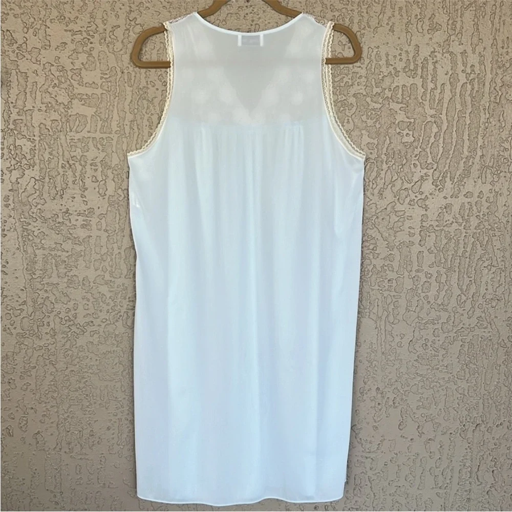 Vintage Vanity Fair Light Blue Nylon Lace Nightgown Robe Set M USA Made - Picture 6 of 15